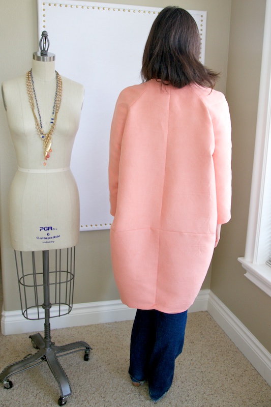 Cocoon on sale shaped coat