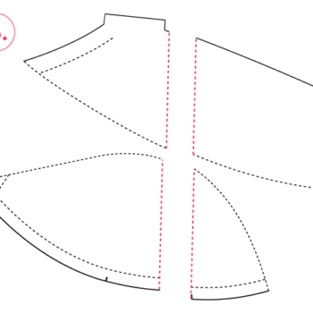 Adding a vertical seam to a lower cup or through an entire cup | Bra-making Sew Along at Cloth Habit