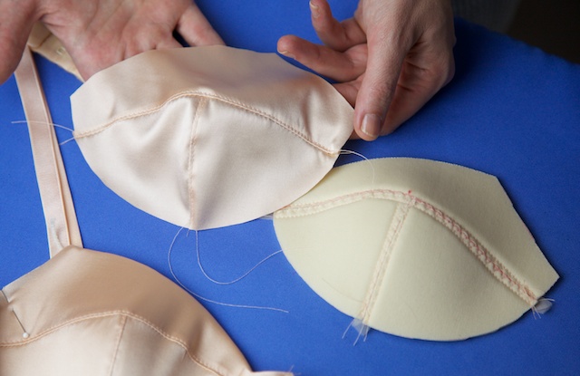 How to Make a Foam Cup Bra |  tutorial at Cloth Habit