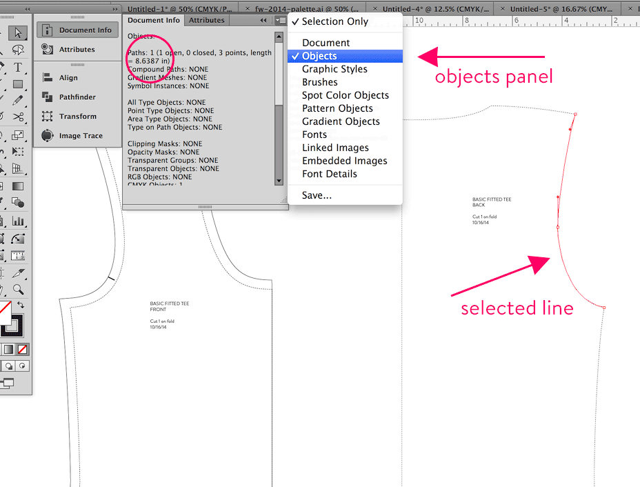 How to Create Sewing Patterns In Adobe Illustrator — Points of Measure