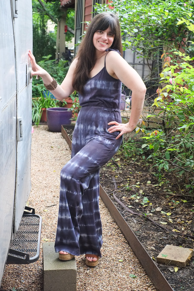 Tie-dye Sallie jumpsuit from Closet Case Files | Cloth Habit